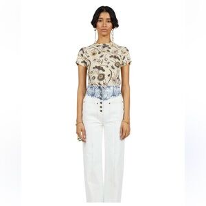 Ulla Johnson Estelle T-shirt - Lemon Balm Large